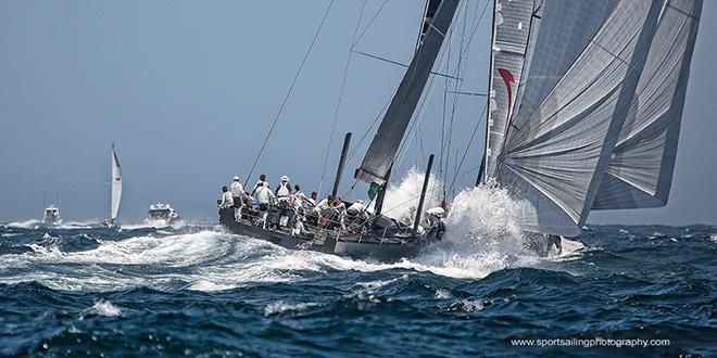 The Ker56, Varuna VI has been charging hard all day and night. Here's what that looks like as she barrels into the wake of the boat ahead - 2016 Rolex Sydney Hobart Yacht Race © Beth Morley - Sport Sailing Photography http://www.sportsailingphotography.com